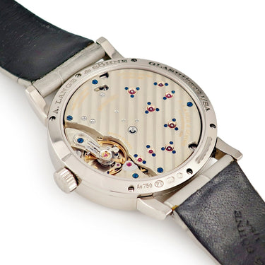 腕時計 ランゲ&ゾーネ LANGE&SOHNE リトル ランゲ1 181.038 LSLS1813AA 手巻き メンズ K18WG無垢 アウトサイズデイト スモールセコンド