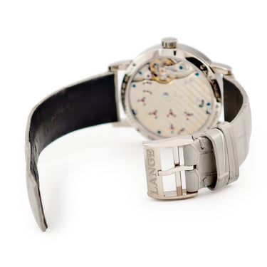 腕時計 ランゲ&ゾーネ LANGE&SOHNE リトル ランゲ1 181.038 LSLS1813AA 手巻き メンズ K18WG無垢 アウトサイズデイト スモールセコンド