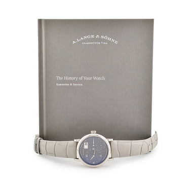腕時計 ランゲ&ゾーネ LANGE&SOHNE リトル ランゲ1 181.038 LSLS1813AA 手巻き メンズ K18WG無垢 アウトサイズデイト スモールセコンド
