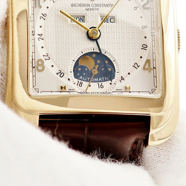 腕時計 ヴァシュロン・コンスタンタン VACHERON CONSTANTIN ヒストリーク トレド 47300/000R-9219 自動巻き メンズ K18PG無垢 トリプルカレンダー