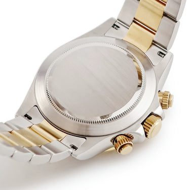 腕時計 ロレックス ROLEX コスモグラフ デイトナ 116523 V番 自動巻き メンズ V番 K18YG×SS コンビ クロノグラフ アイボリー×ブラック