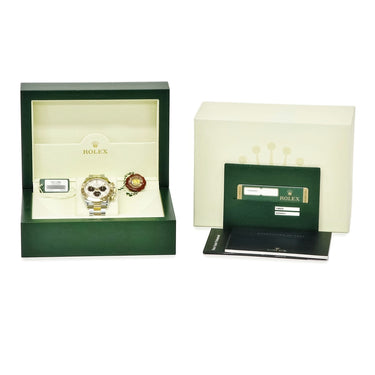 腕時計 ロレックス ROLEX コスモグラフ デイトナ 116523 V番 自動巻き メンズ V番 K18YG×SS コンビ クロノグラフ アイボリー×ブラック