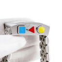 腕時計 アランシルベスタイン ALAIN SILBERSTEIN ペイブ クロノ VK11 PAVE KRONO 自動巻き メンズ OH済 黒 デイト シースルーバック 角型 限定