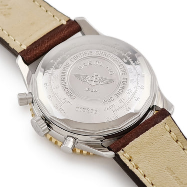 腕時計 ブライトリング BREITLING オールドナビタイマー D13322 自動巻き メンズ K18YG無垢 シルバー バー