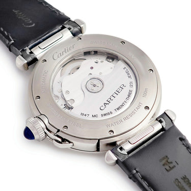 腕時計 カルティエ Cartier パシャ ドゥ カルティエ 41mm WSPA0010 自動巻き メンズ ギヨシェ 青針 ブルースティール デイト