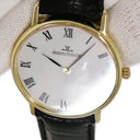腕時計 ジャガールクルト JAEGER LECOULTRE ラウンド 111.1.86 手巻き メンズ K18YG無垢 ホワイト ローマン ポストヴィンテージ