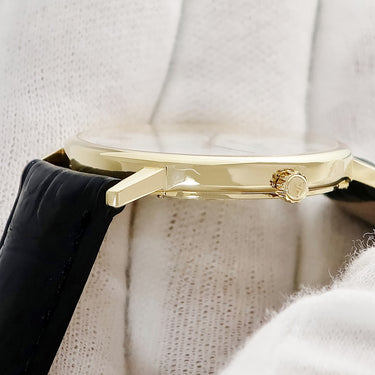 腕時計 ジャガールクルト JAEGER LECOULTRE ラウンド 111.1.86 手巻き メンズ K18YG無垢 ホワイト ローマン ポストヴィンテージ