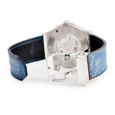 腕時計 ウブロ HUBLOT クラシックフュージョン ベルルッティ スクリット 511.NX.050B.VR.BER16 自動巻き メンズ 青 限定