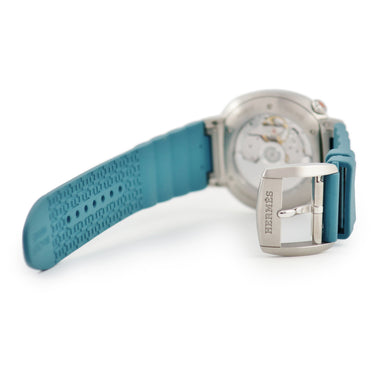 腕時計 エルメス HERMES エルメスカット GM 36mm SD1.510 自動巻き メンズ レディース アラビア シルバー オレンジ