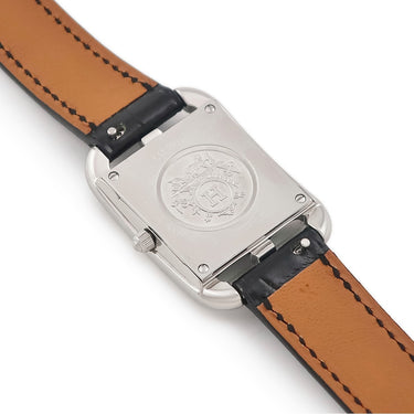 腕時計 エルメス HERMES ケープコッド ドゥブルトゥール CC1.210a 040247WW00 クオーツ レディース シルバー アラビア スクエア 二重