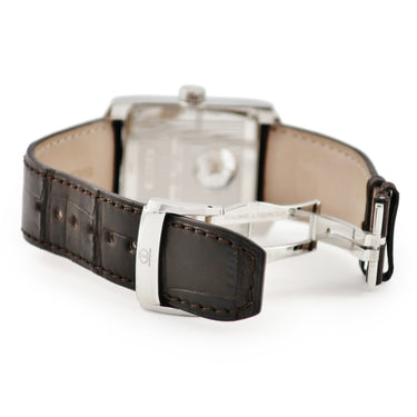 腕時計 ボーム&メルシエ BAUME&MERCIER ハンプトン ティファニー Wネーム 65577 自動巻き メンズ 青針 オープンハート シルバー