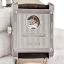 腕時計 ボーム&メルシエ BAUME&MERCIER ハンプトン ティファニー Wネーム 65577 自動巻き メンズ 青針 オープンハート シルバー