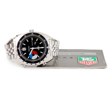 腕時計 タグホイヤー TAG Heuer スキッパー クロノグラフ オータヴィアケース 11063V 15640 自動巻き メンズ 黒 デイト ヴィンテージ