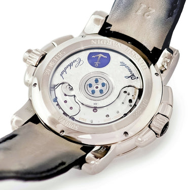 腕時計 ユリスナルダン ULYSSE NARDIN ソナタ カテドラル デュアルタイム 670-88 自動巻き メンズ K18WG無垢 アラーム カウントダウン