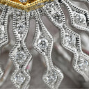 カール・ブラックバーン CARL BLACKBURN ダイヤ ルビー ホワイトゴールド×レッド K18WG ダイヤモンド ルビー リング 指輪 ホワイトゴールド Au750 18K ドーム型 フラワーモチーフ 透かし彫り 13号