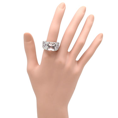 モーブッサン MAUBOUSSIN モルガナイト ダイヤモンドリング ホワイトゴールド K18WG モルガナイト ピンクサファイア #54 リング 指輪 Mauboussin Au750 18K WG ピンクサファイア 14号