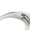 ノンブランド NON BRAND ブルーサファイア 1.9ct ホワイトゴールド K18WG サファイア リング 指輪 青 ブルー 18K 750 WG パヴェサファイア 14号