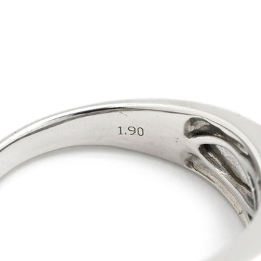 ノンブランド NON BRAND ブルーサファイア 1.9ct ホワイトゴールド K18WG サファイア リング 指輪 青 ブルー 18K 750 WG パヴェサファイア 14号