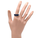 ノンブランド NON BRAND ブルーサファイア 1.9ct ホワイトゴールド K18WG サファイア リング 指輪 青 ブルー 18K 750 WG パヴェサファイア 14号