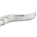 ノンブランド NON BRAND ダイヤ フープピアス ホワイトゴールド K18WG ダイヤモンド ピアス 18K Au750 WG 両耳用 インサイドアウト サークル