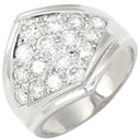ノンブランド NON BRAND ダイヤ パヴェリング プラチナシルバー Pt900 ダイヤモンド リング 指輪 スクエア 1.21ct Pt ダイヤモンド ひし形 13号