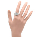 ノンブランド NON BRAND ダイヤ パヴェリング プラチナシルバー Pt900 ダイヤモンド リング 指輪 スクエア 1.21ct Pt ダイヤモンド ひし形 13号