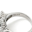 ノンブランド NON BRAND クリソベリル キャッツアイ ダイヤ リング プラチナシルバー Pt900 クリソベリルキャッツアイ ダイヤモンド リング 指輪 猫目石 5.02ct プラチナム PT ダイヤモンド オーバル 10号