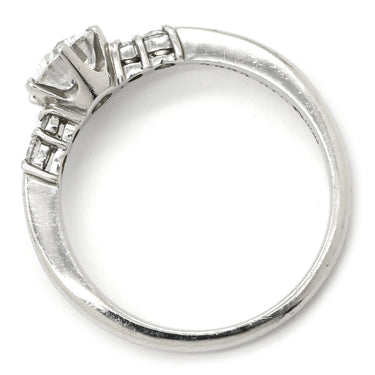 ノンブランド NON BRAND ダイヤ 0.62ct プラチナシルバー Pt900 ダイヤモンド リング 指輪 プラチナム Pt900 5P 5石 5粒 メレダイヤ エンゲージ ブライダルリング サイドストーン 11号