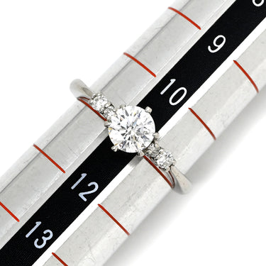 ノンブランド NON BRAND ダイヤ 0.62ct プラチナシルバー Pt900 ダイヤモンド リング 指輪 プラチナム Pt900 5P 5石 5粒 メレダイヤ エンゲージ ブライダルリング サイドストーン 11号