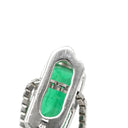 ノンブランド NON BRAND エメラルド 1.53ct ダイヤ ペンダント プラチナシルバー Pt950 エメラルド ダイヤモンド Pt850(チェーン) ネックレス 緑 1Pダイヤ スクエア エメラルドカット ベネチアンチェーン プラチナ