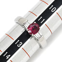 ノンブランド NON BRAND ルビー 1.07ct ダイヤモンド プラチナシルバー Pt900 ルビー ダイヤモンド リング 指輪 レッド 赤 1石 オーバルシェイプ ビルマ産 ピジョンブラッド プラチナ 12号