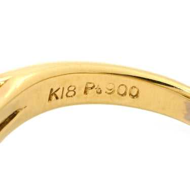 ノンブランド NON BRAND タンザナイト ダイヤ リング イエローゴールド×シルバー×ブルー K18YG Pt900 タンザナイト ダイヤモンド リング 指輪 Au750 18K 18金 YG×Pt900 コンビ オーバルミックスカット 12号