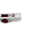 TASAKI TASAKI ルビー ダイヤ レッド×プラチナシルバー Pt900 ルビー ダイヤモンド ペンダントトップ タサキ 田崎 Pt900 赤 レッド ネックレストップ パヴェ バー ラインデザイン