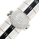 ノンブランド NON BRAND ダイヤモンド 1.54ct ホワイトゴールド K18WG ダイヤモンド リング 指輪 18K Au750 WG ドーム型 カクテルリング チェーンリング 13号