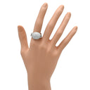 ノンブランド NON BRAND ダイヤモンド 1.54ct ホワイトゴールド K18WG ダイヤモンド リング 指輪 18K Au750 WG ドーム型 カクテルリング チェーンリング 13号