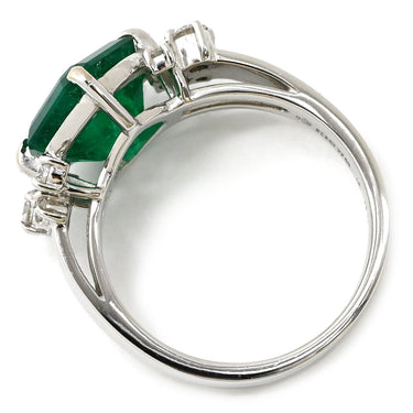 TASAKI TASAKI エメラルド ダイヤモンドリング ホワイトゴールド K18WG エメラルド ダイヤモンド リング 指輪 緑 プラチナ スクエア ステップカットコロンビア産 11.5号