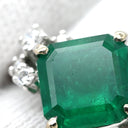 TASAKI TASAKI エメラルド ダイヤモンドリング ホワイトゴールド K18WG エメラルド ダイヤモンド リング 指輪 緑 プラチナ スクエア ステップカットコロンビア産 11.5号