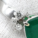 TASAKI TASAKI エメラルド ダイヤモンドリング ホワイトゴールド K18WG エメラルド ダイヤモンド リング 指輪 緑 プラチナ スクエア ステップカットコロンビア産 11.5号