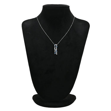 ノンブランド NON BRAND アクアマリン ダイヤ ペンダント ホワイトゴールド K18WG アクアマリン ダイヤモンド ネックレス Au750 18K 18金 WG ブルー マーキスカット ドロップスタイル