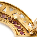 TASAKI TASAKI ホワイト×ピンク×イエローゴールド K18YG ダイヤモンド ピンクトルマリン ホワイトマザーオブパール イヤリング 750YG Au750 ダイヤ シェル トルマリン バイカラー クレセント 扇形