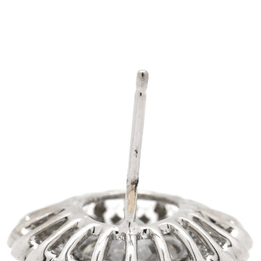 ノンブランド NON BRAND ダイヤモンド 2.01ct SI2 ホワイトゴールド K18WG ダイヤモンド ピアス 大粒ダイヤ ラージ ブリリアントカット フラワーモチーフ 18K 750 WG 両耳用 スタッド