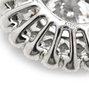 ノンブランド NON BRAND ダイヤモンド 2.01ct SI2 ホワイトゴールド K18WG ダイヤモンド ピアス 大粒ダイヤ ラージ ブリリアントカット フラワーモチーフ 18K 750 WG 両耳用 スタッド