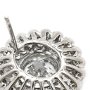 ノンブランド NON BRAND ダイヤモンド 2.01ct SI2 ホワイトゴールド K18WG ダイヤモンド ピアス 大粒ダイヤ ラージ ブリリアントカット フラワーモチーフ 18K 750 WG 両耳用 スタッド