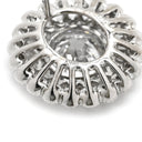 ノンブランド NON BRAND ダイヤモンド 2.01ct SI2 ホワイトゴールド K18WG ダイヤモンド ピアス 大粒ダイヤ ラージ ブリリアントカット フラワーモチーフ 18K 750 WG 両耳用 スタッド