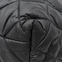 シャネル CHANEL コココクーン トートバッグ PM A48610 ブラック ナイロン レザー トートバッグ シルバー金具 黒