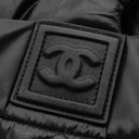 シャネル CHANEL コココクーン トートバッグ PM A48610 ブラック ナイロン レザー トートバッグ シルバー金具 黒