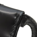 バレンシアガ BALENCIAGA ネイビーカバス XS 390346 ナチュラル×ブラック コットンキャンバス レザー 2WAYバッグ シルバー金具 白 黒