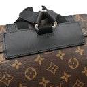 ルイヴィトン LOUIS VUITTON クリストファー MM M43735 モノグラムマカサー モノグラムマカサー リュック・デイパック シルバー金具 バックパック 茶 黒
