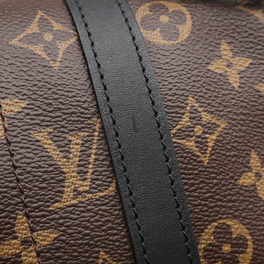 ルイヴィトン LOUIS VUITTON クリストファー MM M43735 モノグラムマカサー モノグラムマカサー リュック・デイパック シルバー金具 バックパック 茶 黒