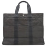 エルメス HERMES エールライントート GM グレー キャンバス トートバッグ シルバー金具 鍵・カデナ欠品